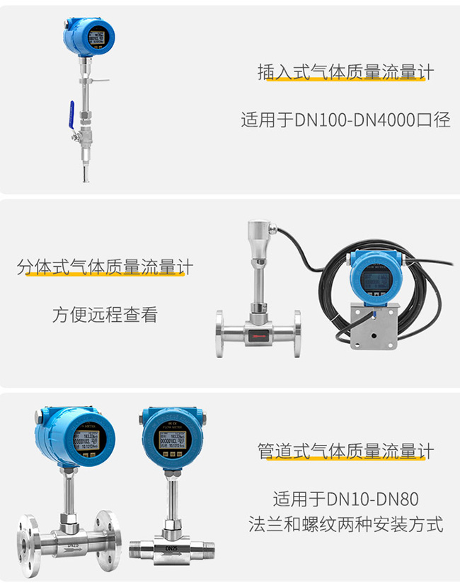 焦炉煤气热式流量计安装方式分类图